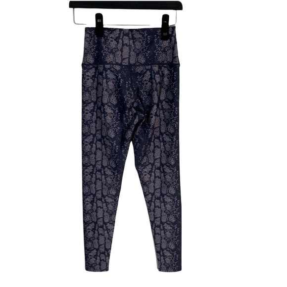 SOULCYCLE High Rise Milestone Snakeskin Tights In Odyssey Snake Print - Picture 3 of 8